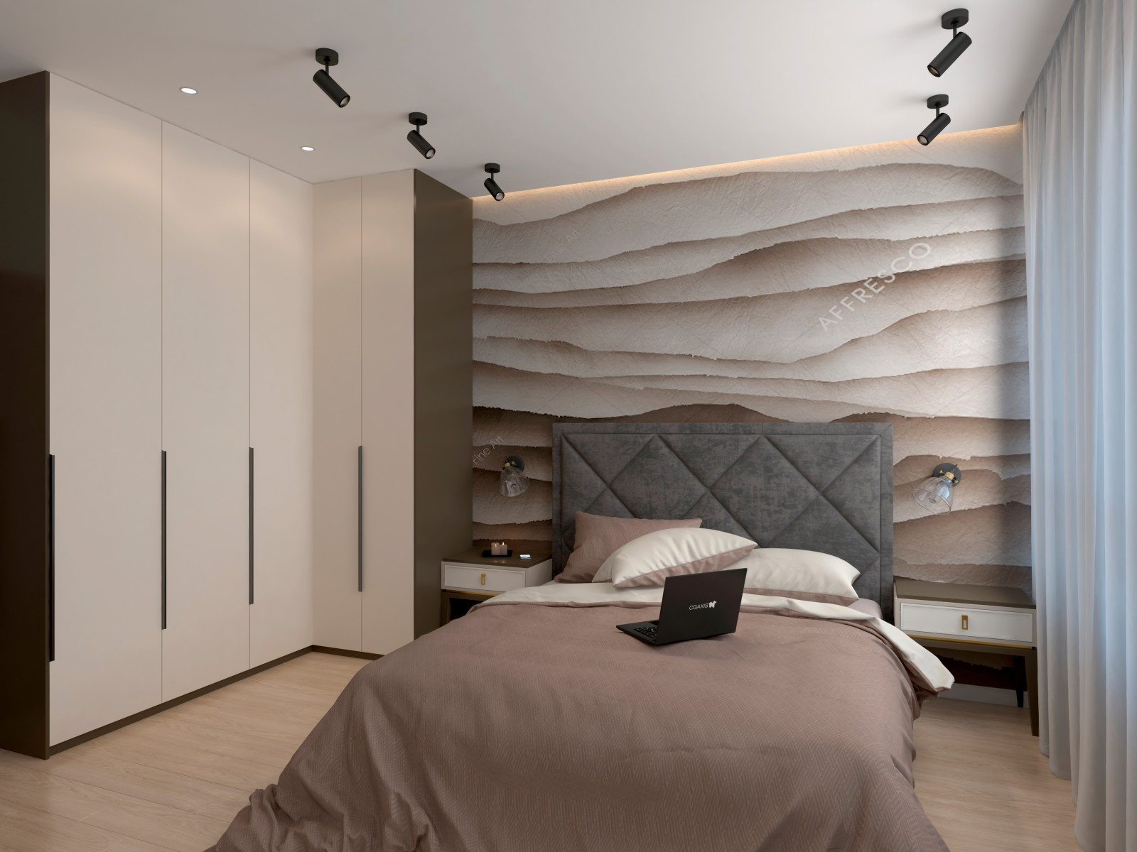 Квартира для семьи с тремя детьми "Стоун терапия"