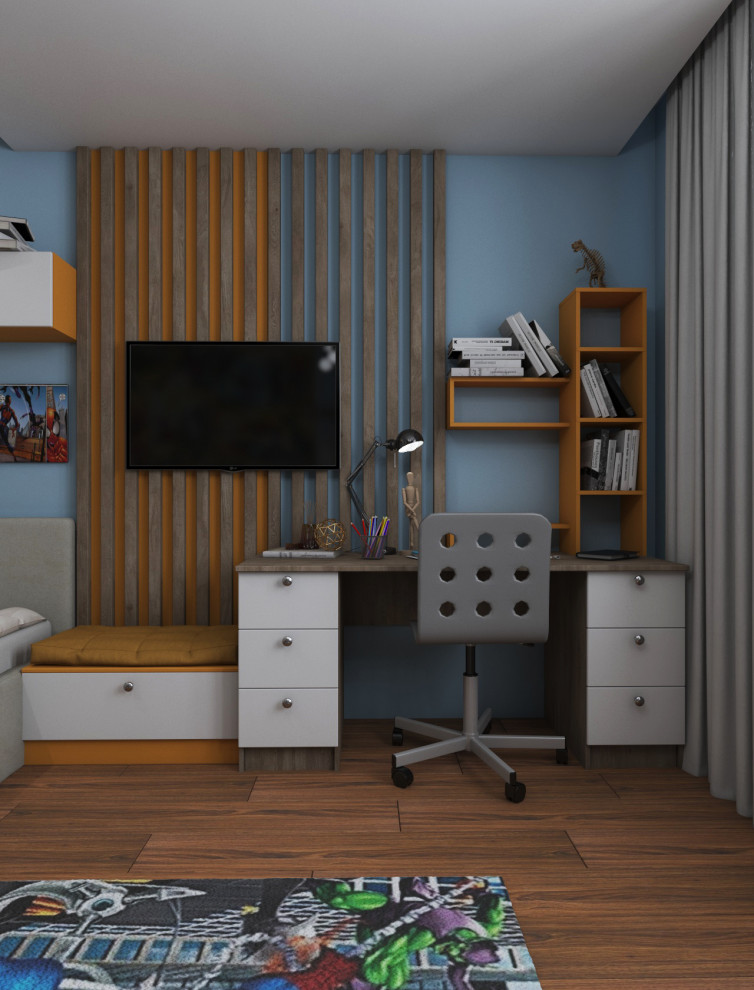 Детская комната с супергероями для юного гика