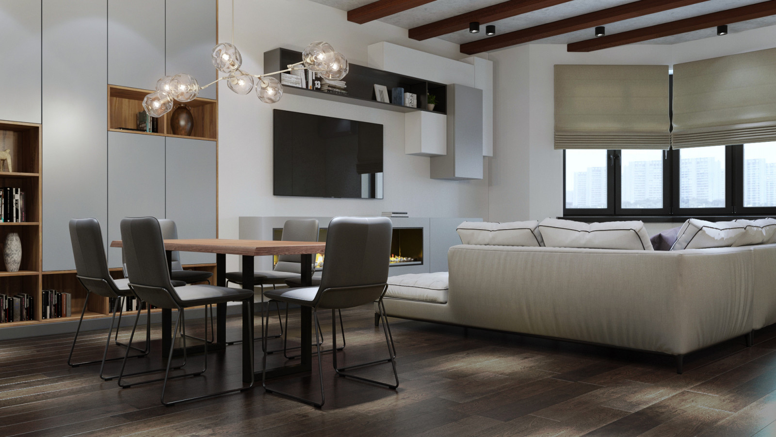 Обложка проекта: Интерьер квартиры 160 кв.м в Очаково-Матвеевском: современный дизайн