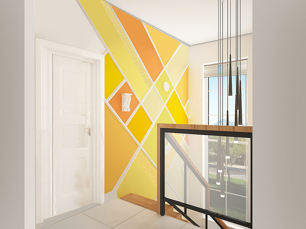 Обложка проекта: Яркий дизайн дома в стиле Фьюжн