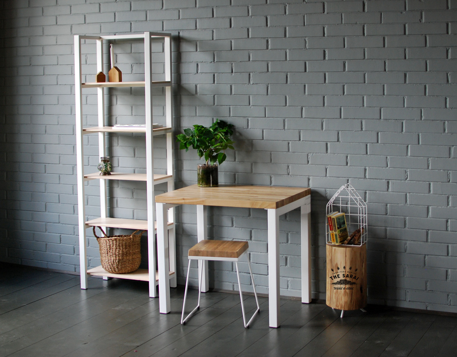 Рабочая зона в скандинавском стиле