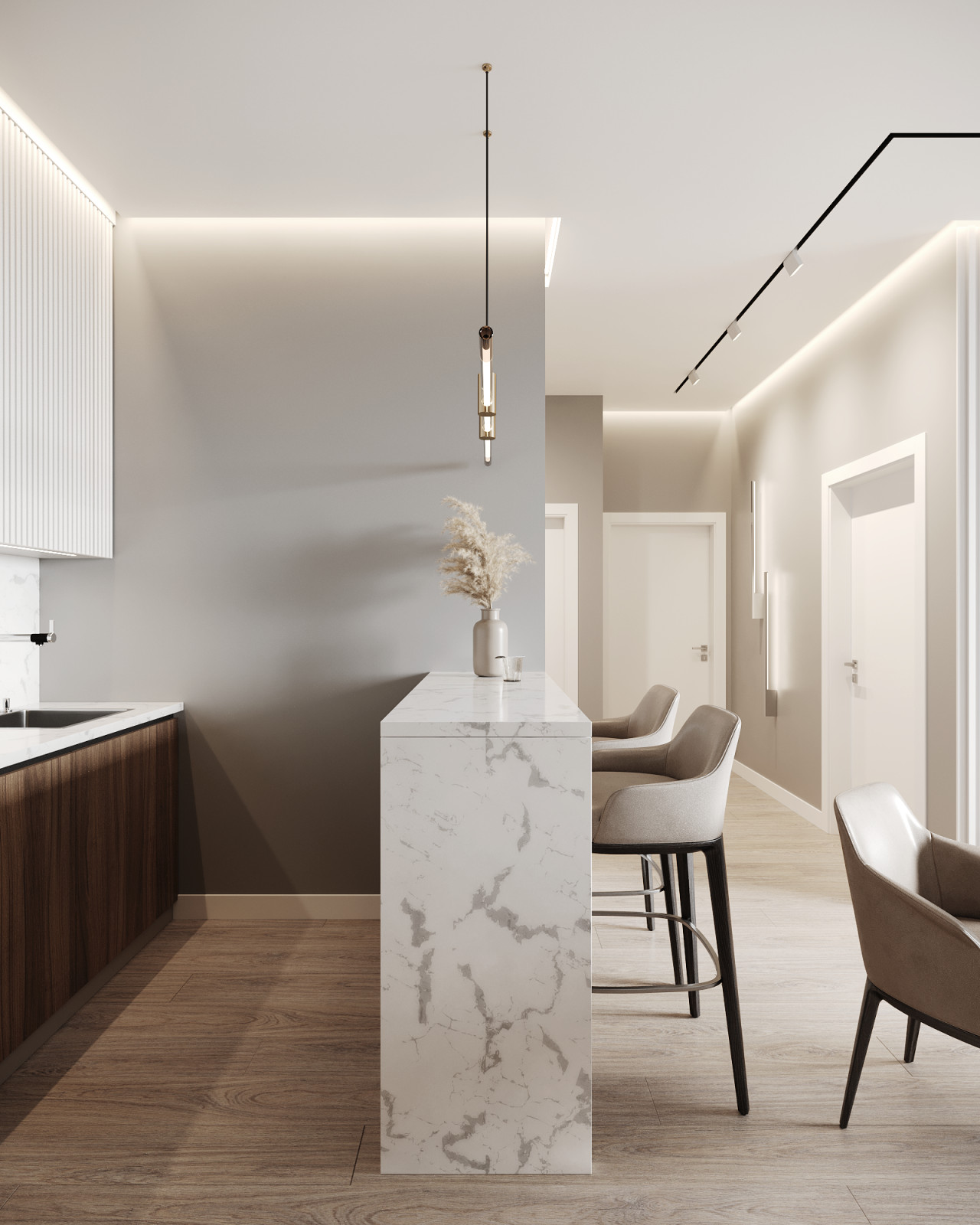 ЖК SAVIN HOUSE, кухня-гостиная