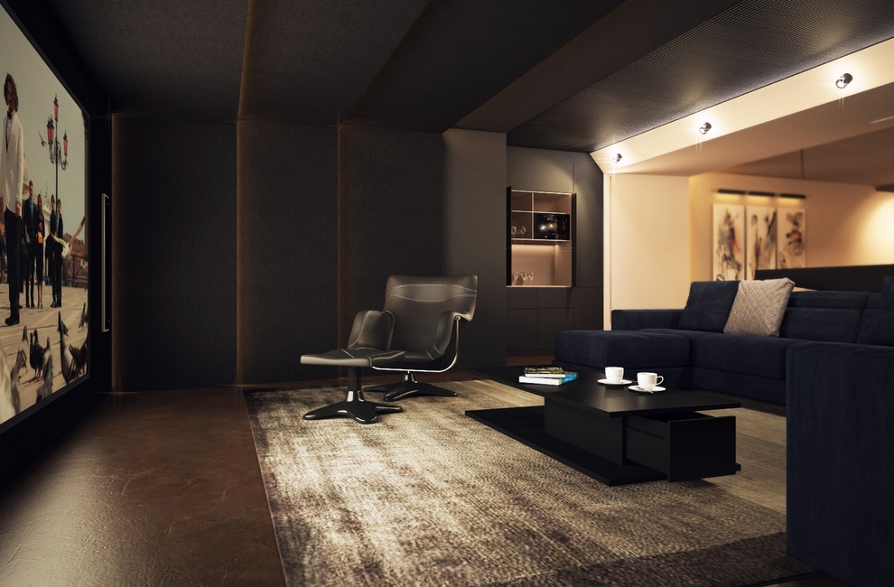 Бильярдная в московском коттедже