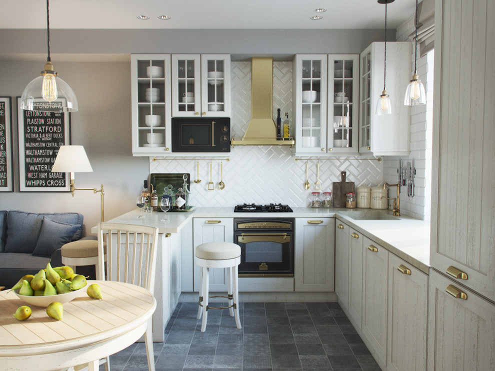 Визуализация по кухне-гостиной в Новой Москве