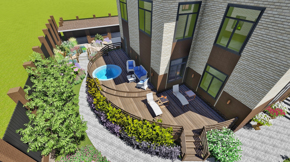 Ландшафтный дизайн участка в ДНТ Кедр (г Улан-Удэ, Бурятия)