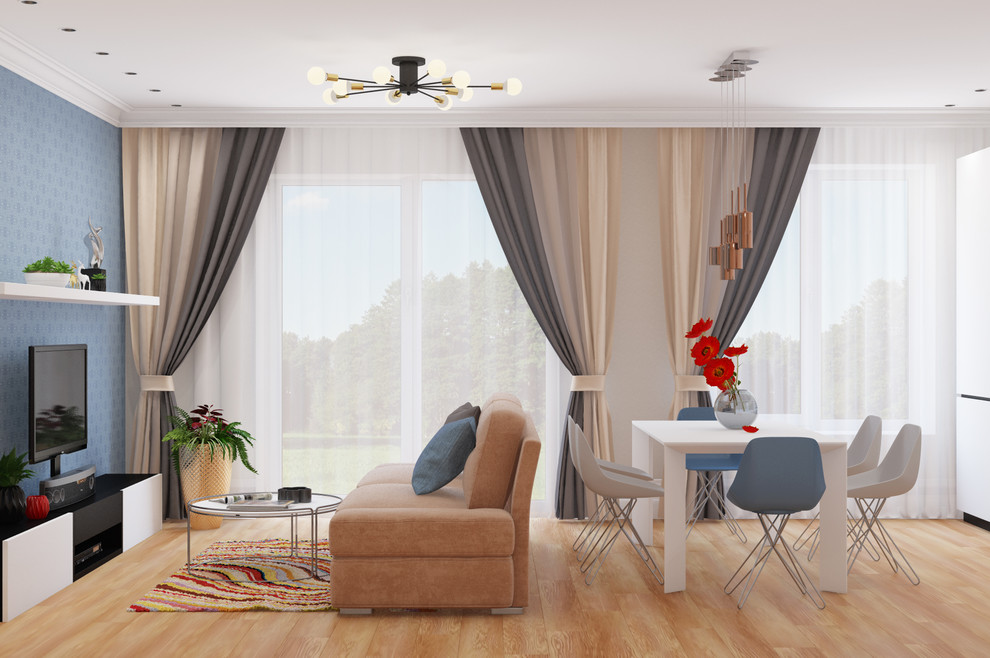 Обложка проекта: Гостиная с яркими акцентами