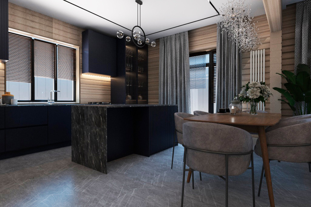 Дом из бруса в ЭКО стиле