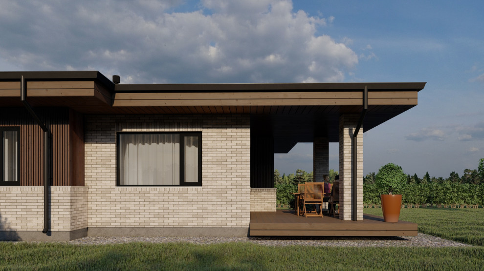 Одноэтажный дом в пос. Зимняя горка