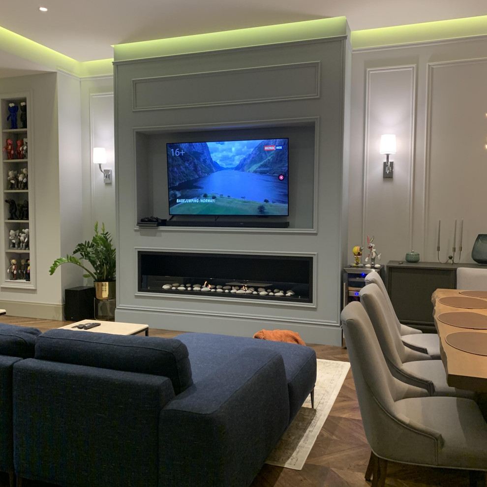 Обложка проекта: Широкоформатный биокамин в КП "Футуро Парк"