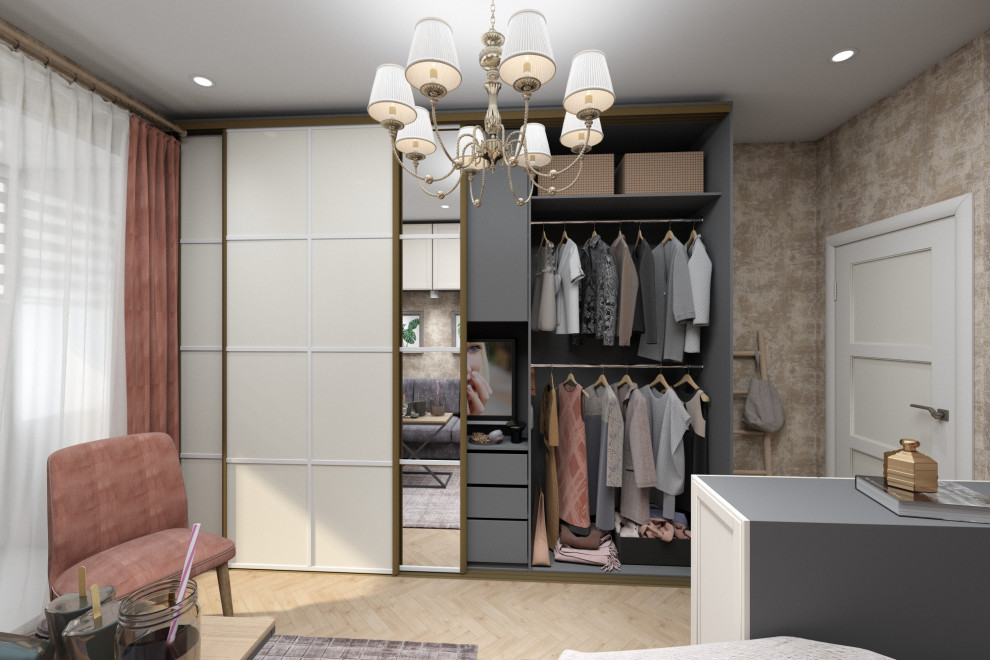 Дизайн-проект спальня-гостиная 15,5 кв.м.