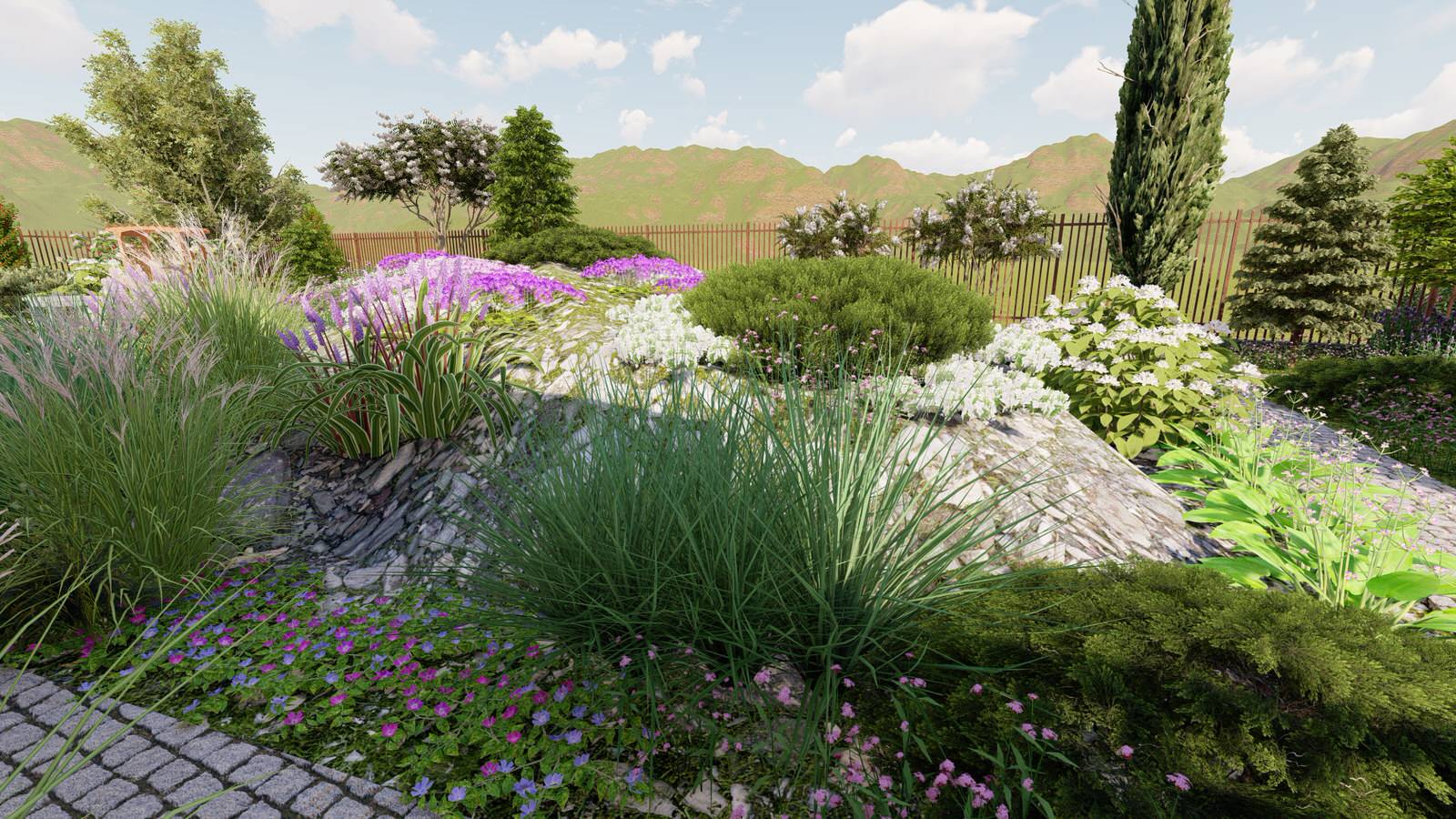 Каменистые устройства на участке 7 соток. "День/Ночь"