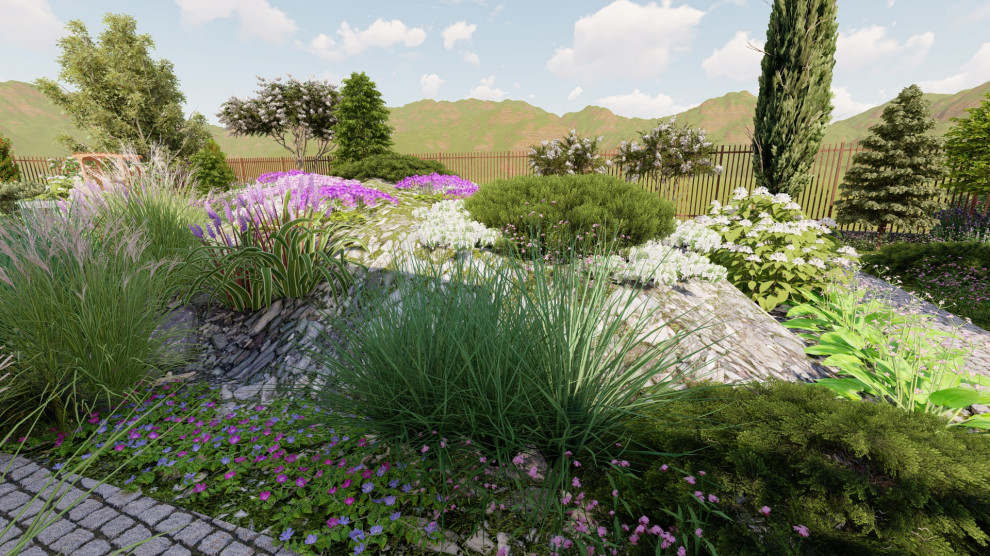 Каменистые устройства на участке 7 соток. "День/Ночь"