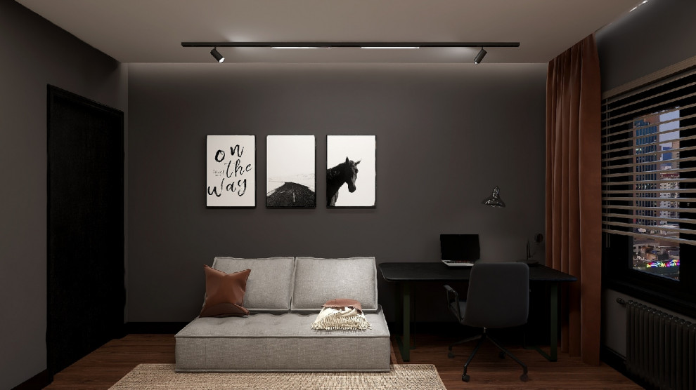 Обложка проекта: Трешка в стиле лофт для холостяка