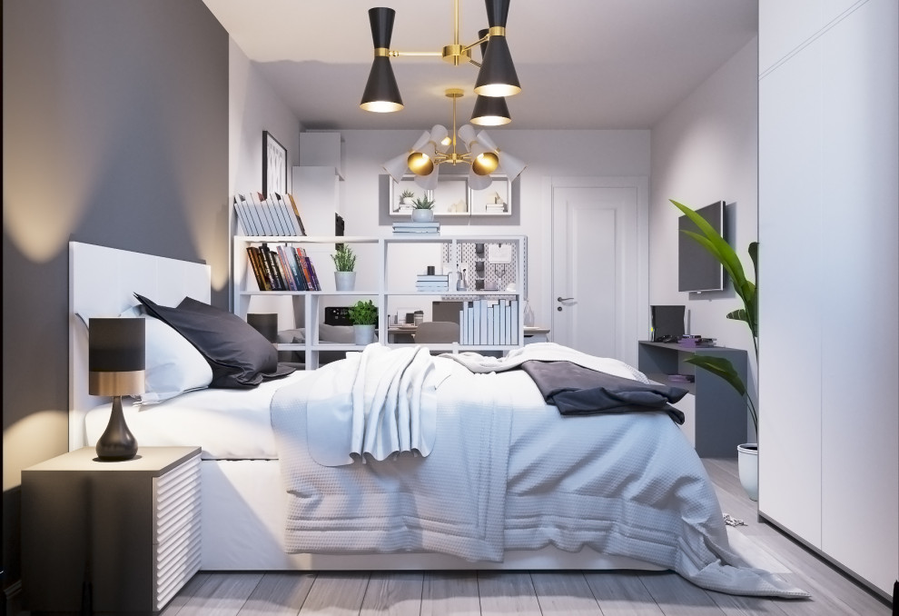 Однокомнатная квартира 35 квадратных метров в современном стиле