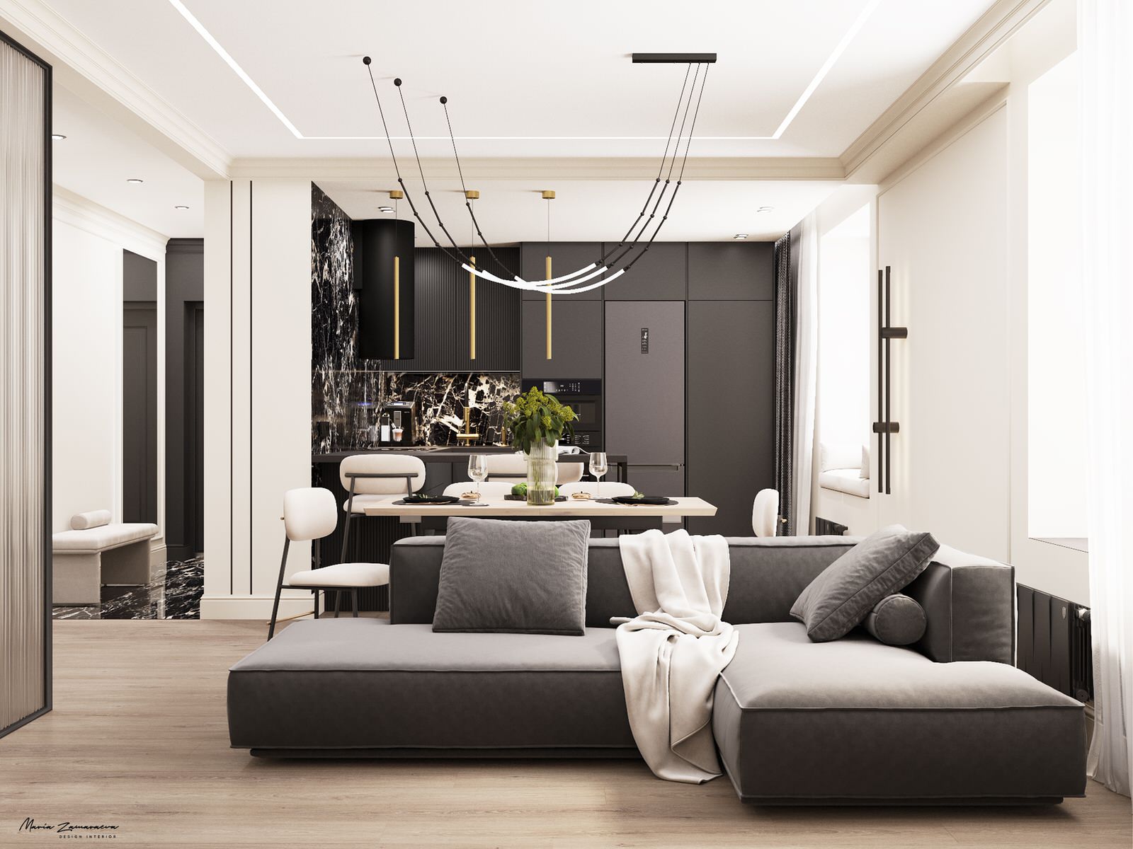 Обложка проекта: Дизайн-проект квартиры в ЖК Светлогорский