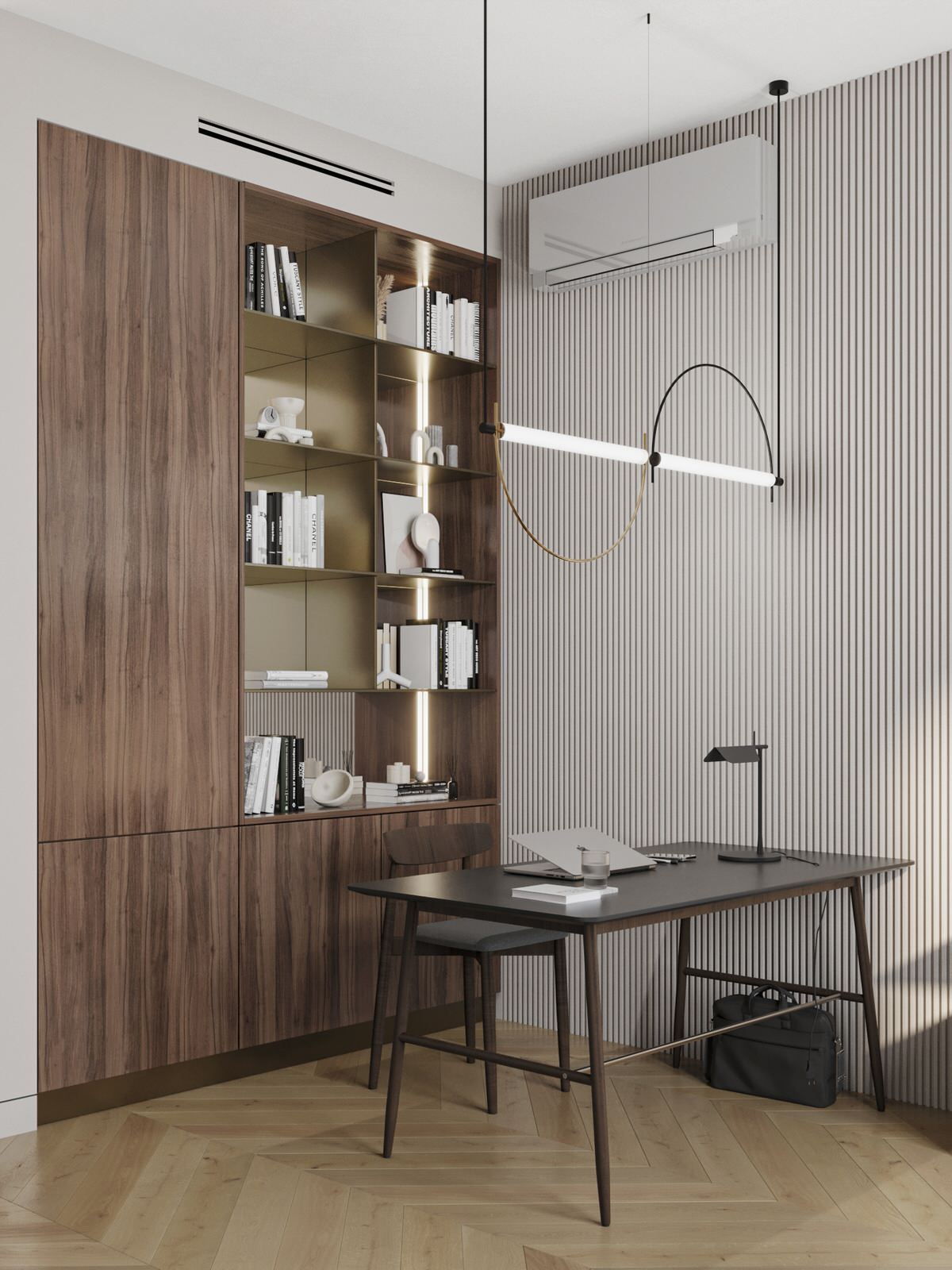 Уютная квартира в шоколадных и терракотовых оттенках