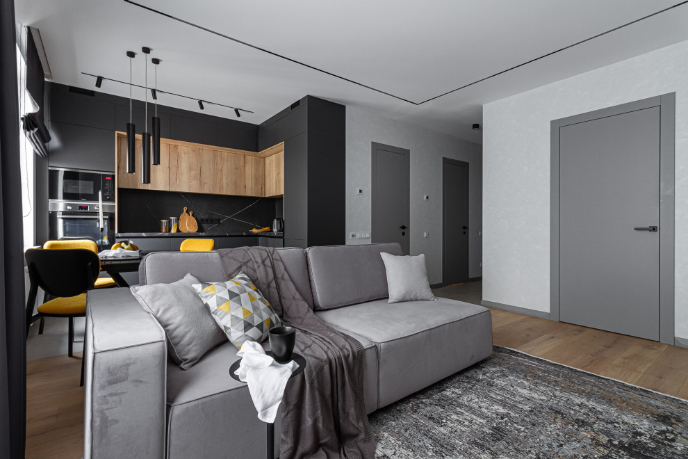 Дизайн проект для молодого человека, который предпочитает лаконичные интерьеры.