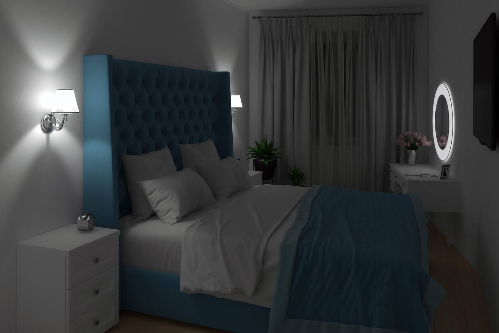 Спальня в скандинавском стиле