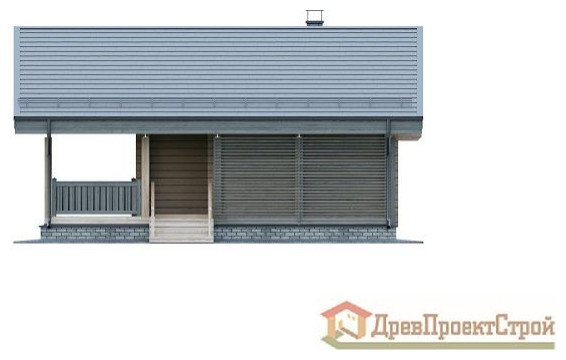 Проект бани из бруса массива естественной влажности № 158