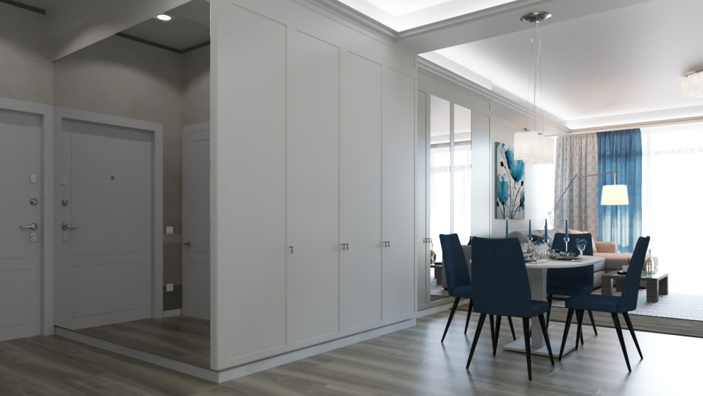 Дизайн проект квартиры 114 м2 в стиле "Неоклассика"