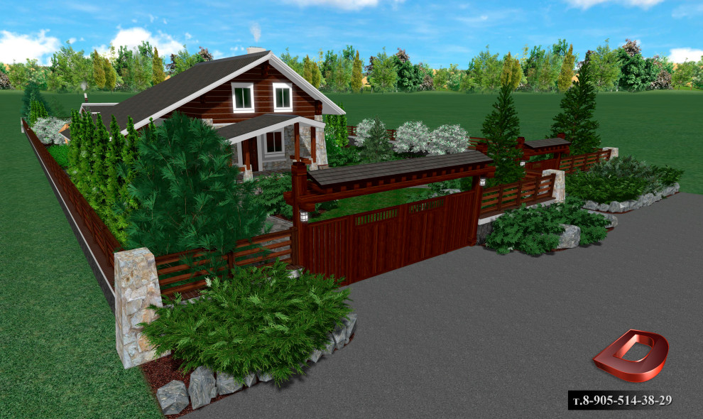 Проект ландшафтного дизайна участка 20 соток,