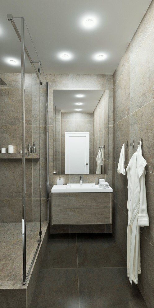 Квартира 55 м2 в ЖК "Западные ворота столицы" в стиле минимализм