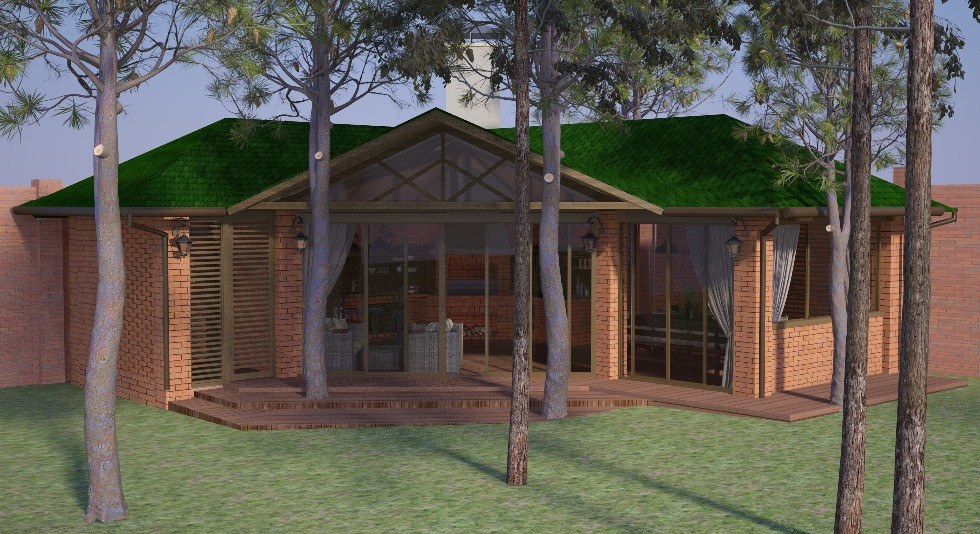 Обложка проекта: Мангальная зона с дровником и санузлом