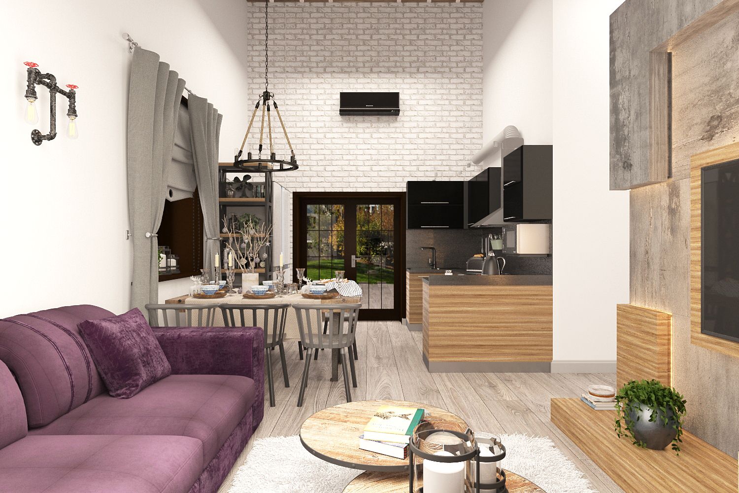 Коттедж в стиле Loft