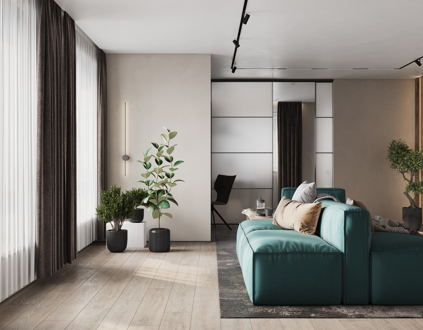 Гостиная минимализм.Ярославль.