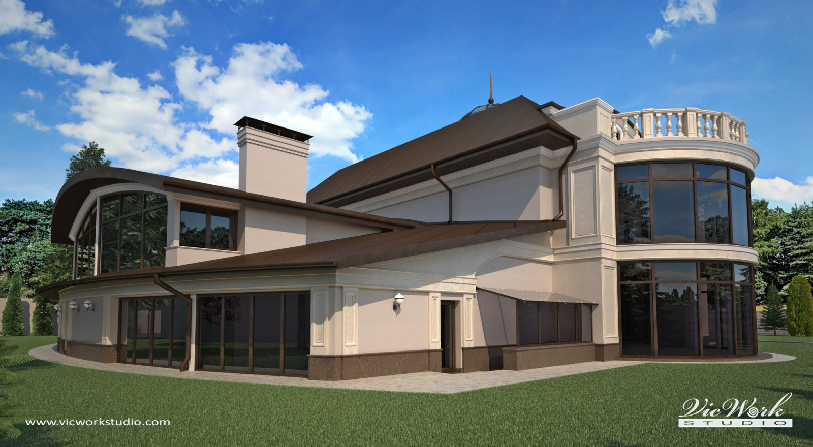 Classic style private house