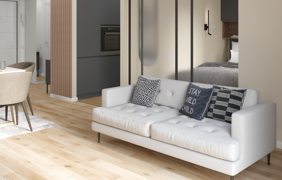 Проект в ЖК Серебрянный фонтан 42 м2