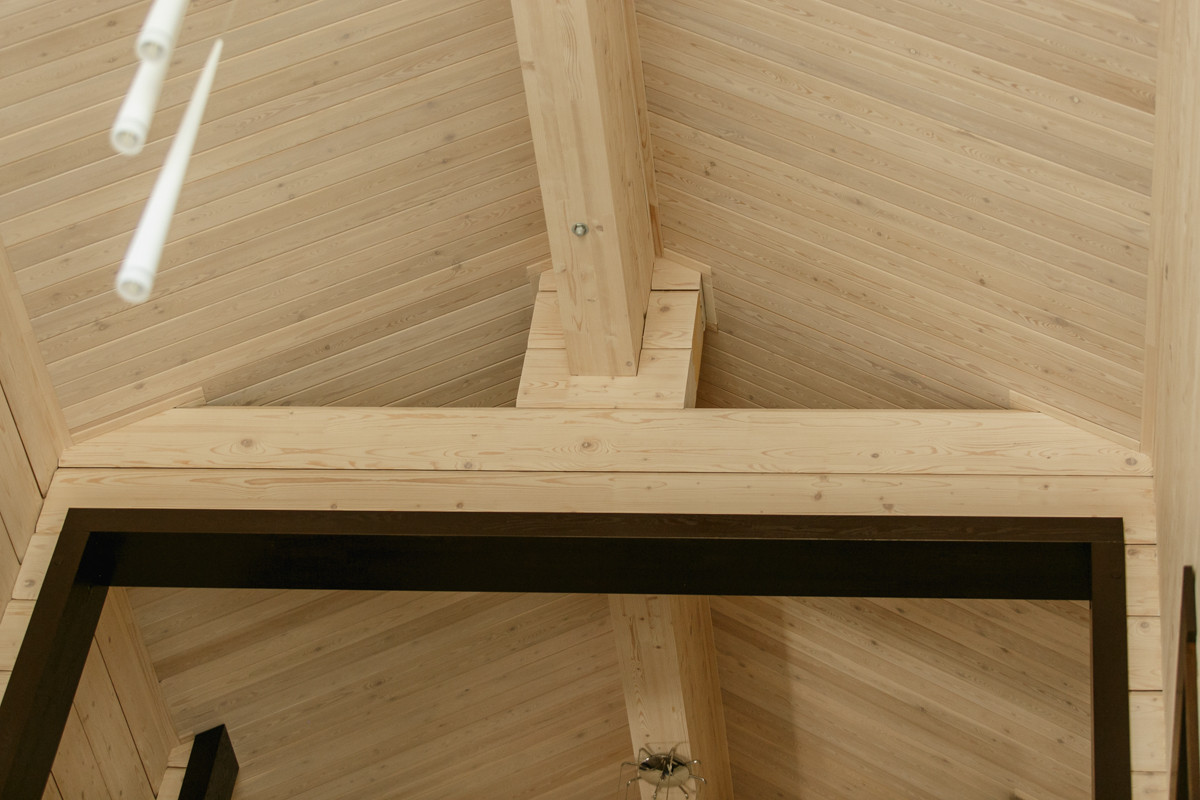 Интерьер дома из клееного бруса