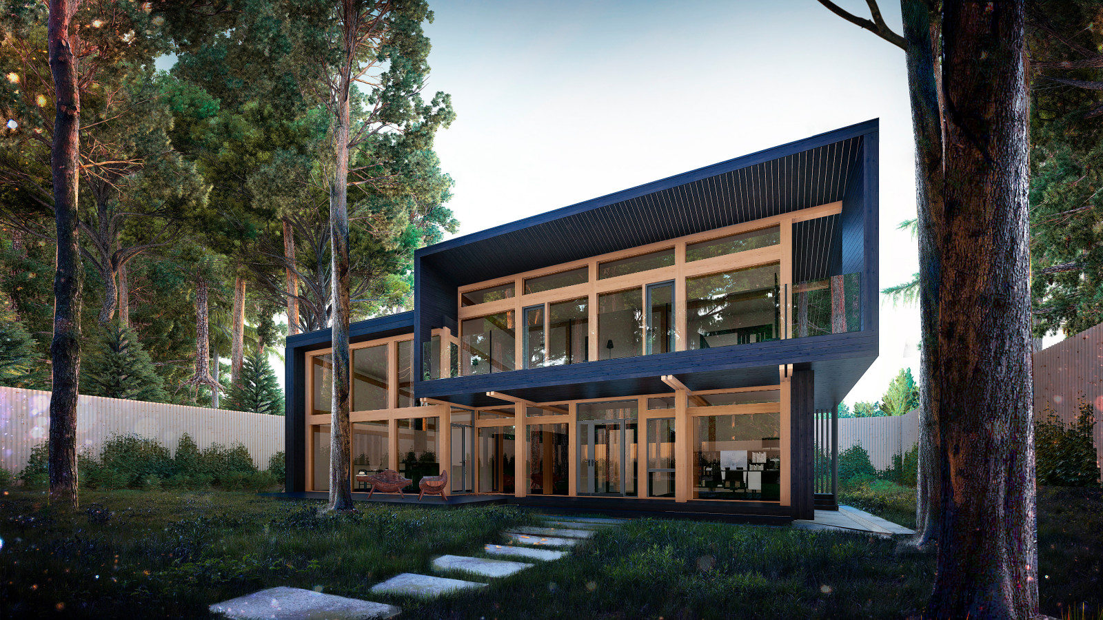 Штутгарт: фахверк с плоской кровлей