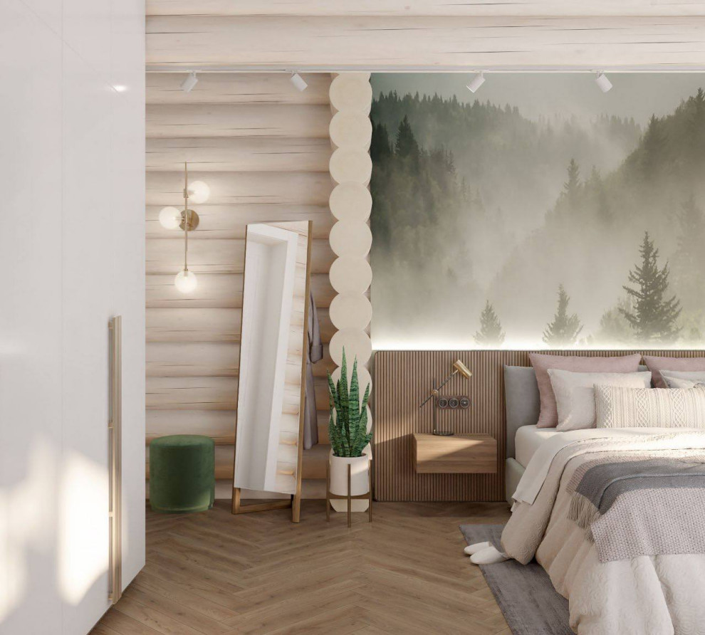 Дизайн проект бревенчатого дома "Феерия красок".