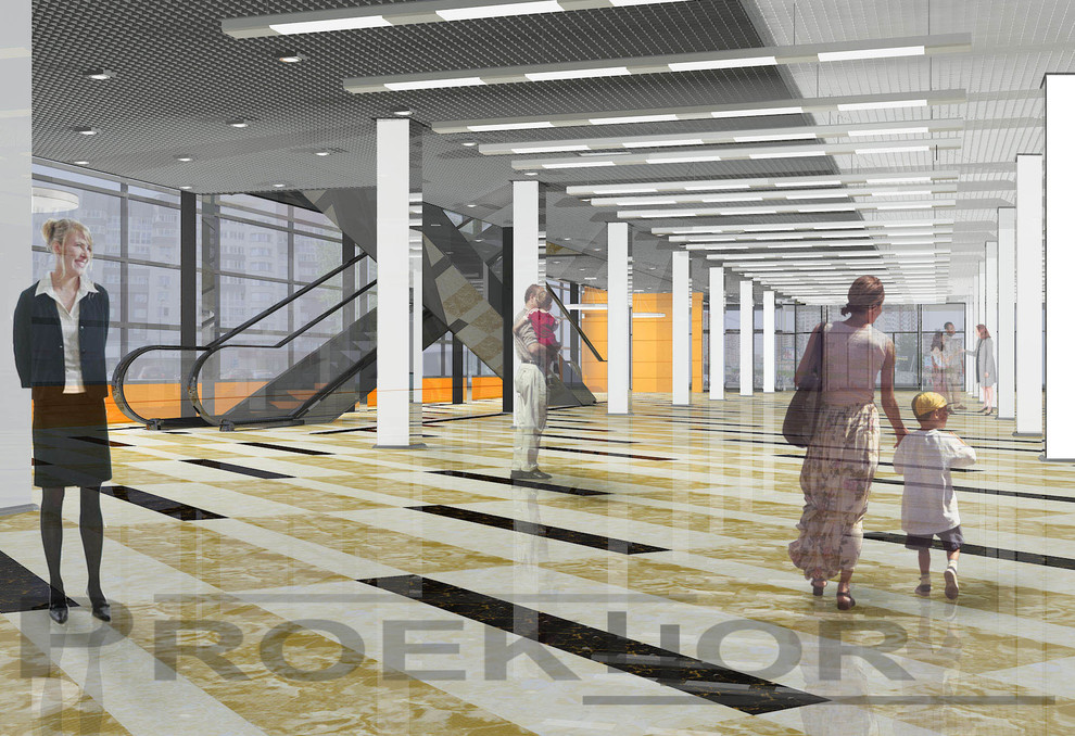 интерьер торгового центра