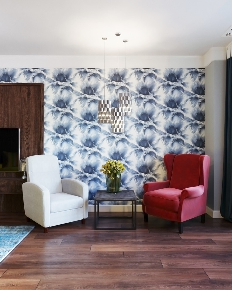 Дизайн интерьера гостиной для молодой пары с двумя детьми(вариант 2)