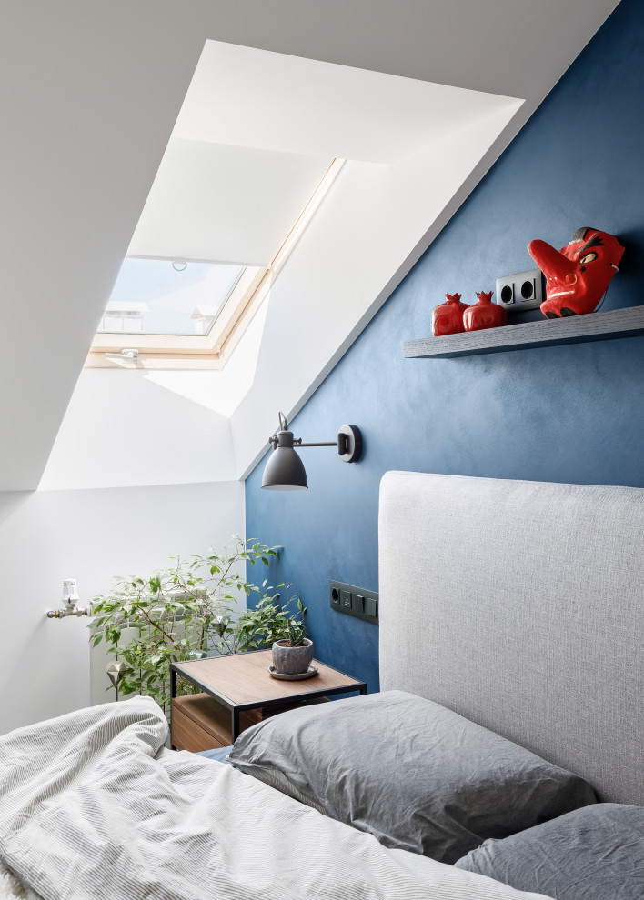Мансардная двухуровневая квартира в скандинавском стиле