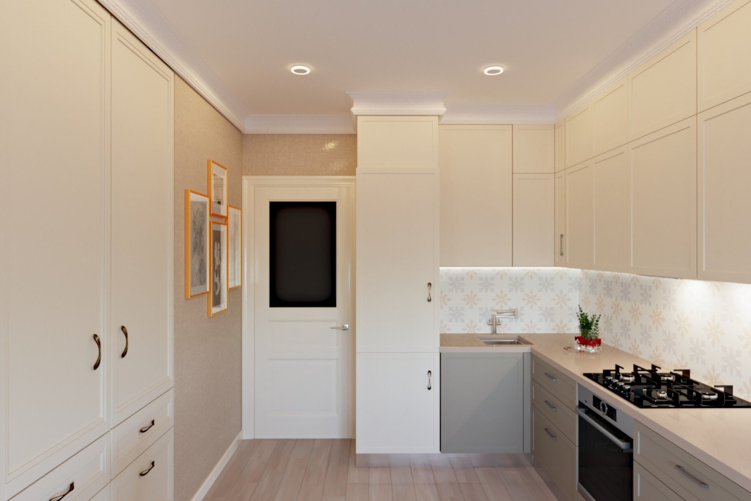 Карамелька. Кухня-Гостиная.