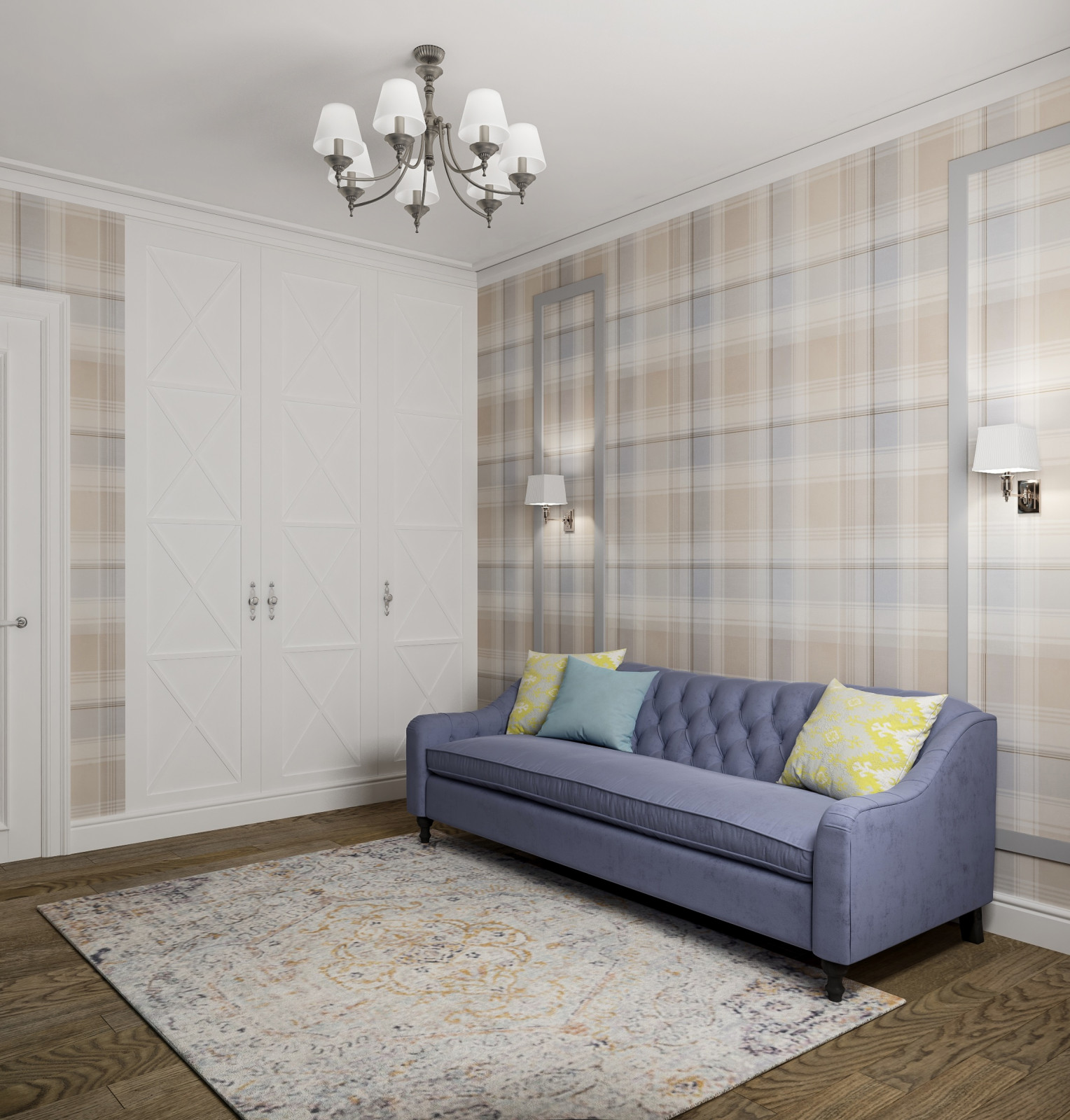 Проект интерьера 4-комнатной квартиры 115 кв.м в ЖК «Черняховского 19»