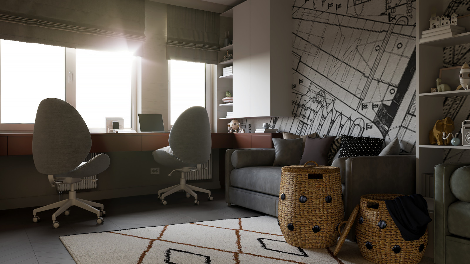 Интерьер квартиры 180 м2 г. Ярославль