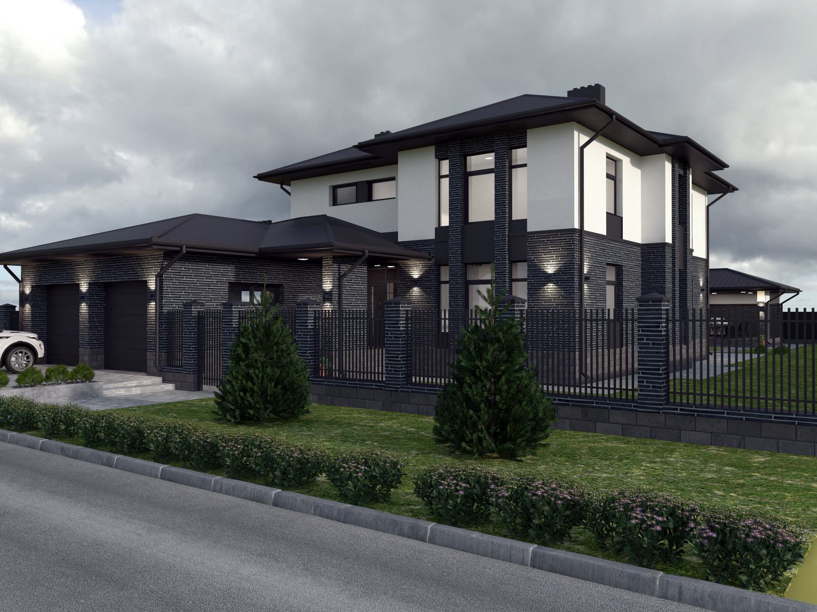 Обложка проекта: Проект дома 315  м.кв. в п. Пригородный