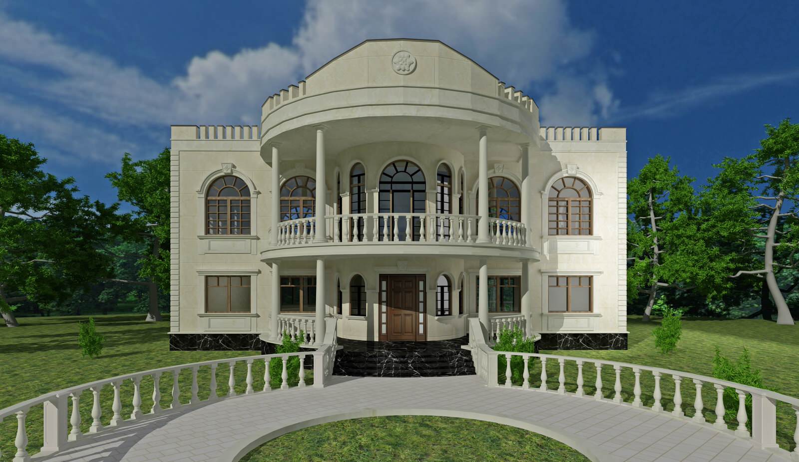 Отделка фасадов натуральным камнем.