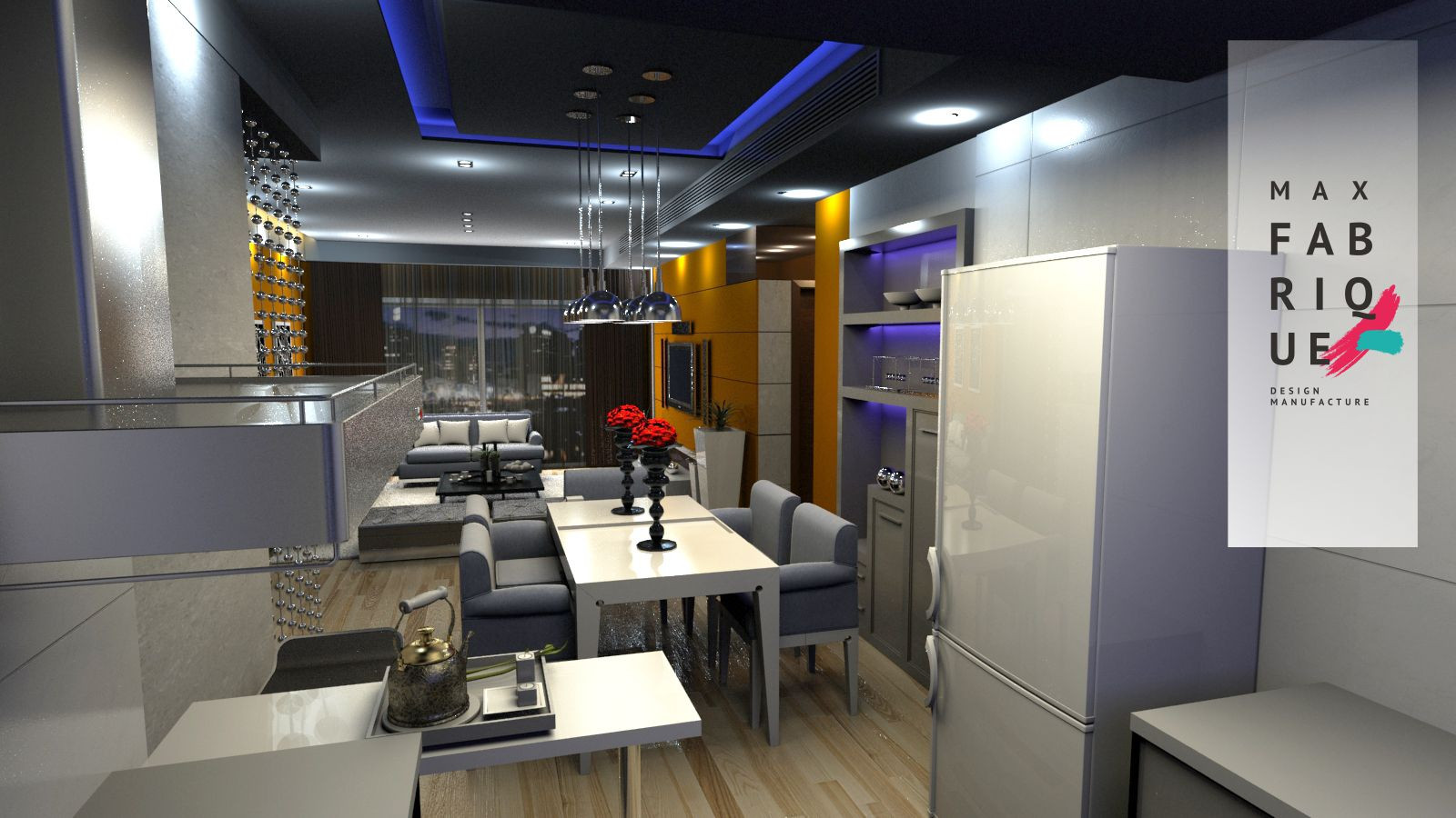 Дизайн-концепт Студии 30 кв.м.