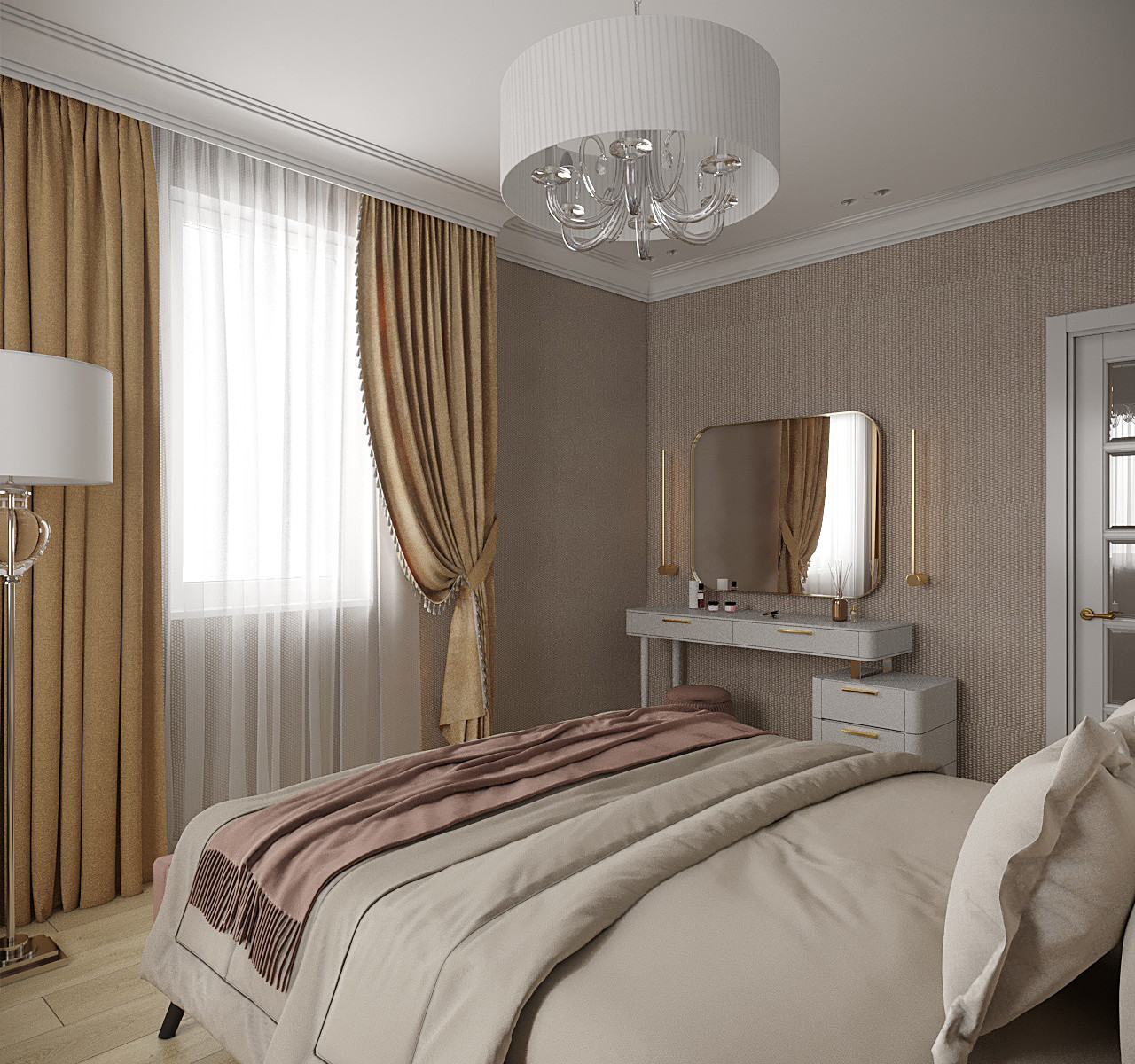 Спальня в стиле современной классики