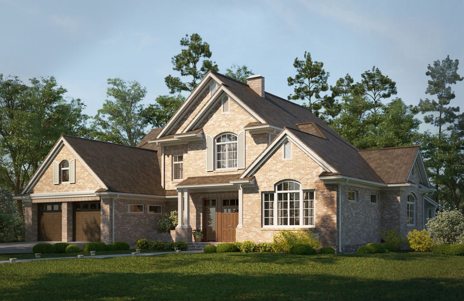 Жилой дом в американском стиле