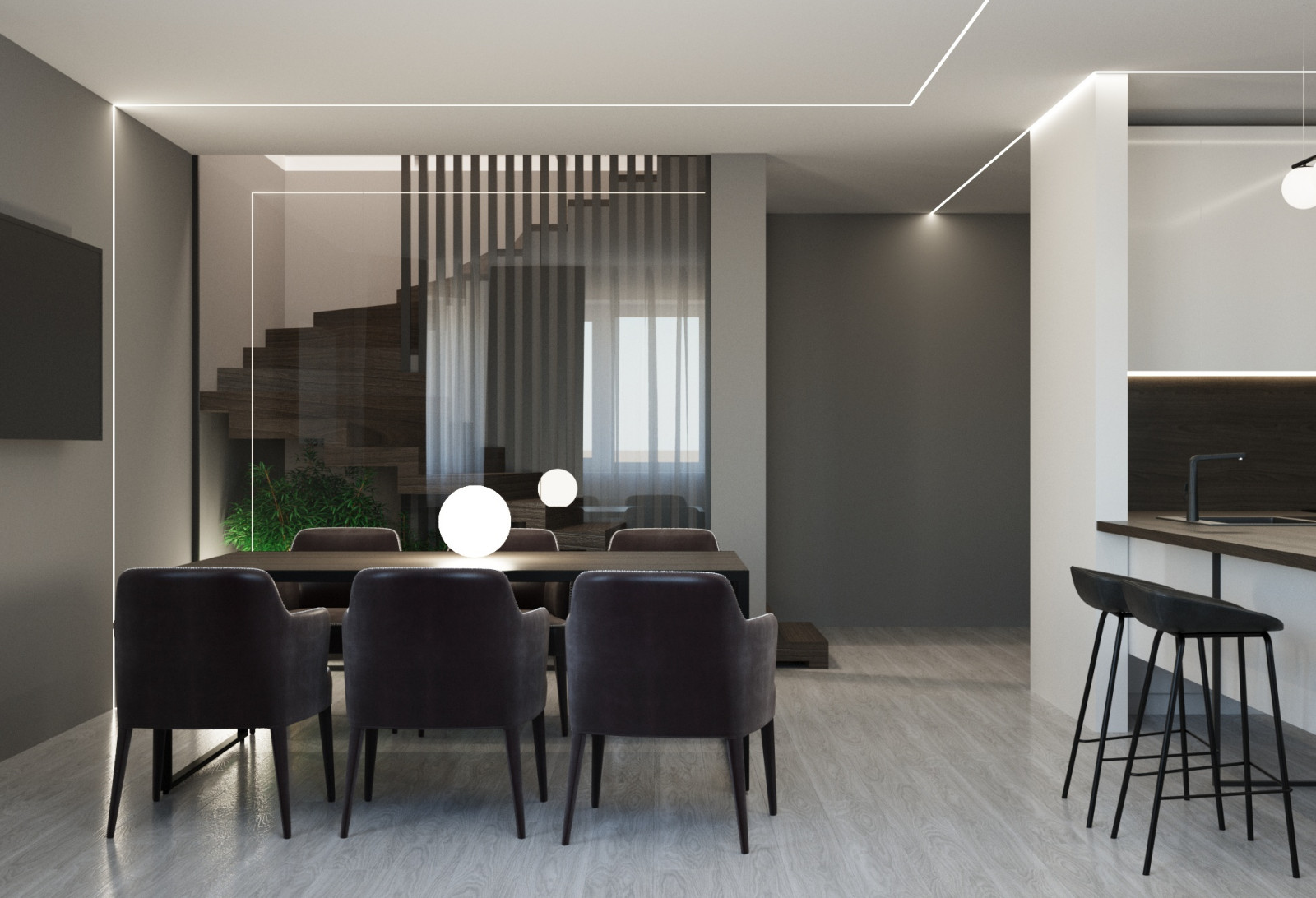 Дизайн проект 3-х этажной квартиры в г. Железногорск