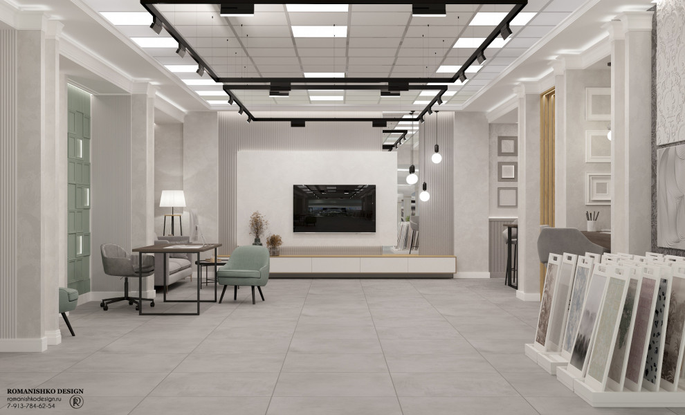 Обложка проекта: Дизайн выставочного зала магазина лепного декора "HIWOOD"