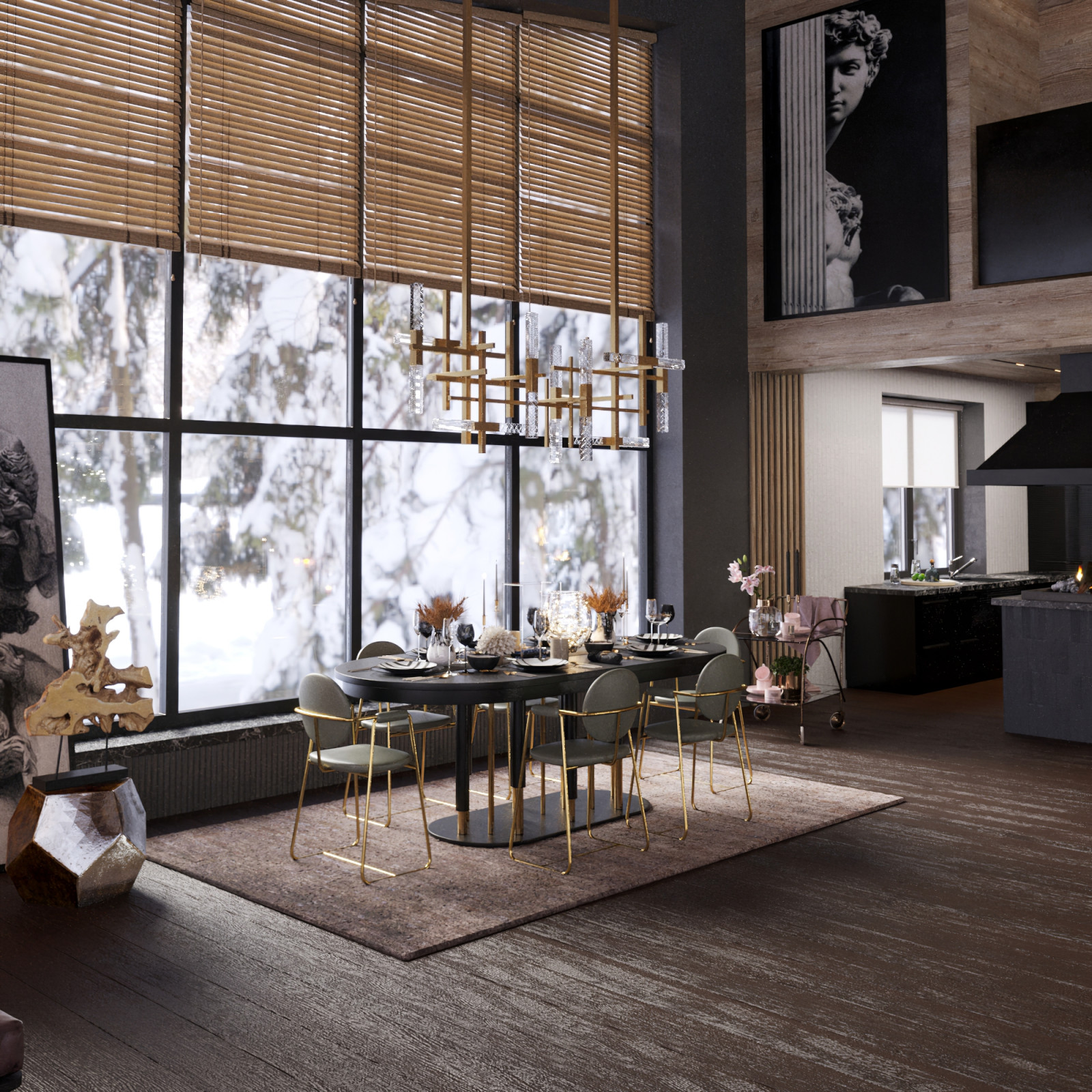 Дизайн интерьера в КП Сосновый Бор село Нижний Ольшанец, Белгородский район