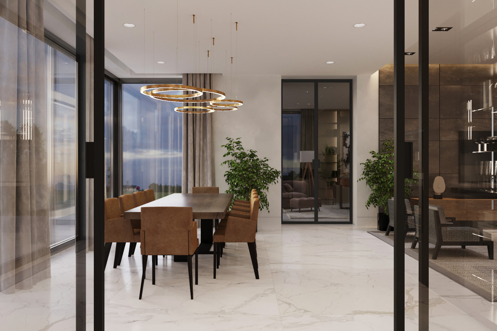 Гостиная-столовая в современном стиле