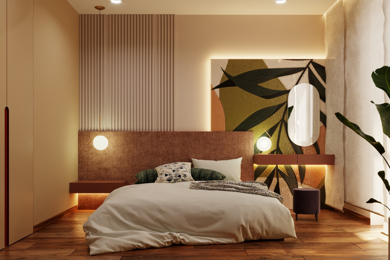 Обложка проекта: SAVANNA SUNSET - interior design for 85 sq m apartment